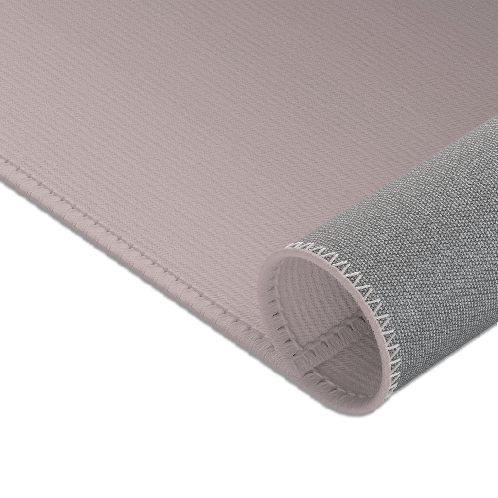 Geometric Area Rug | Black Blush Pink Shapes