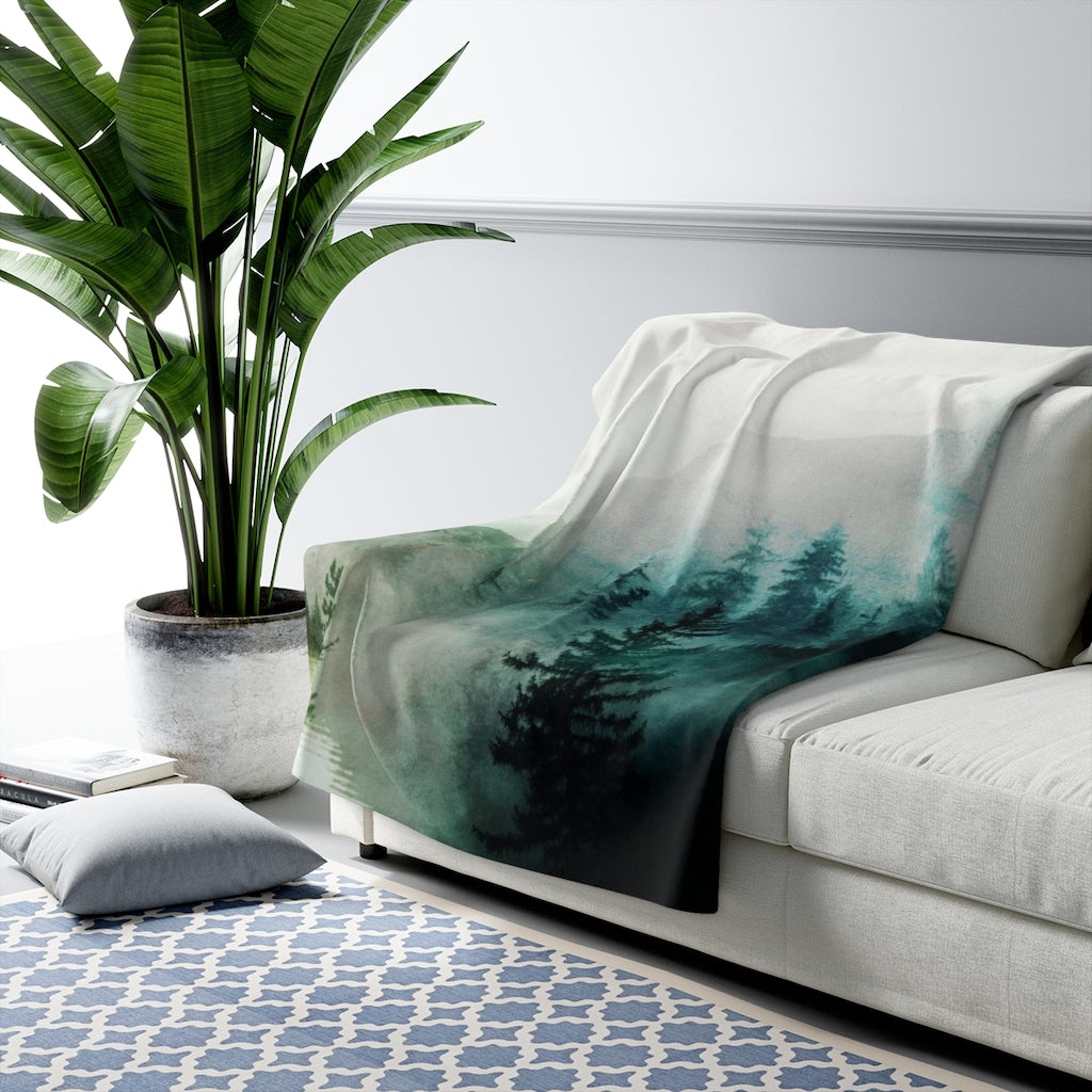 sherpa fleece throw blanket