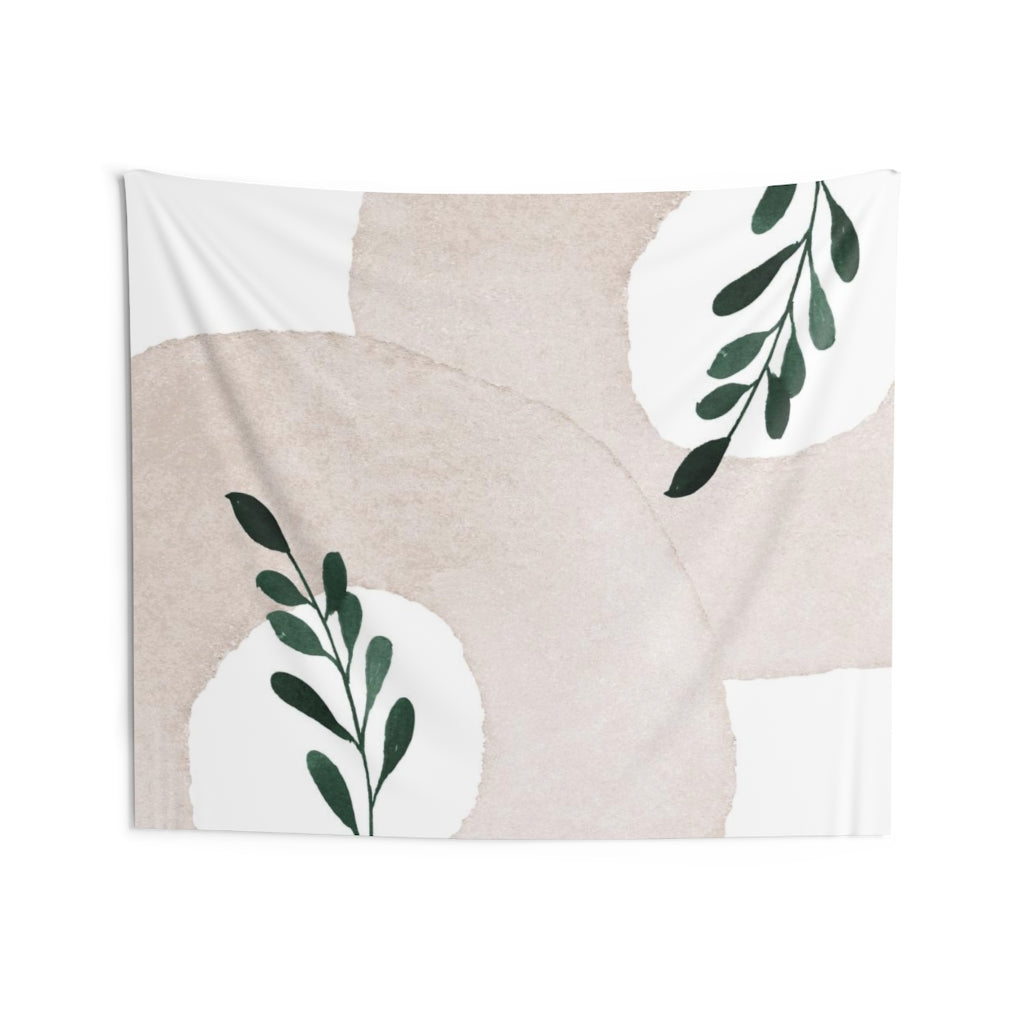 Floral Tapestry | White Beige Green