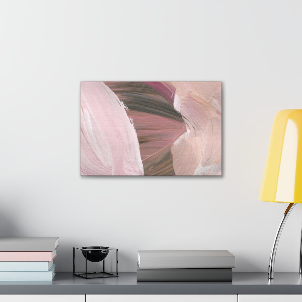Abstract Canvas Wall Art | Blush Pink