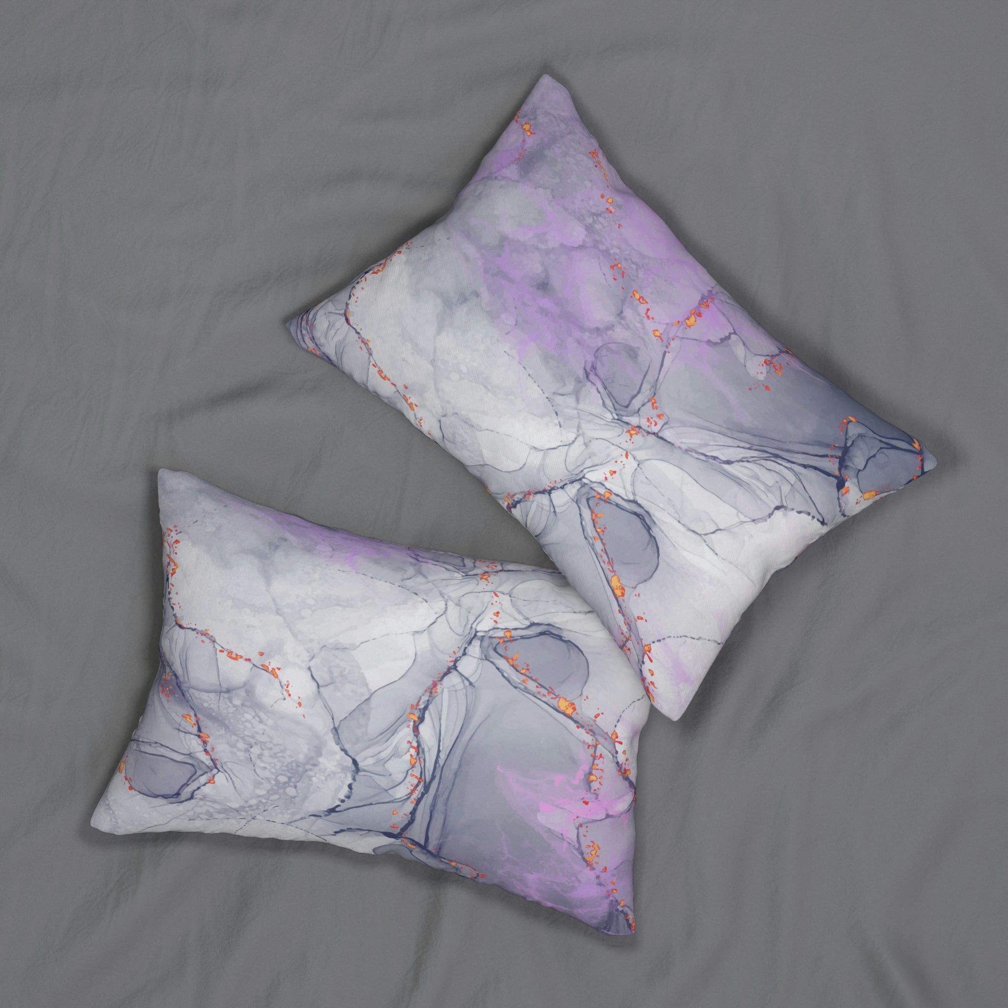 Lumbar Pillow | Lavender Gray Fantasy