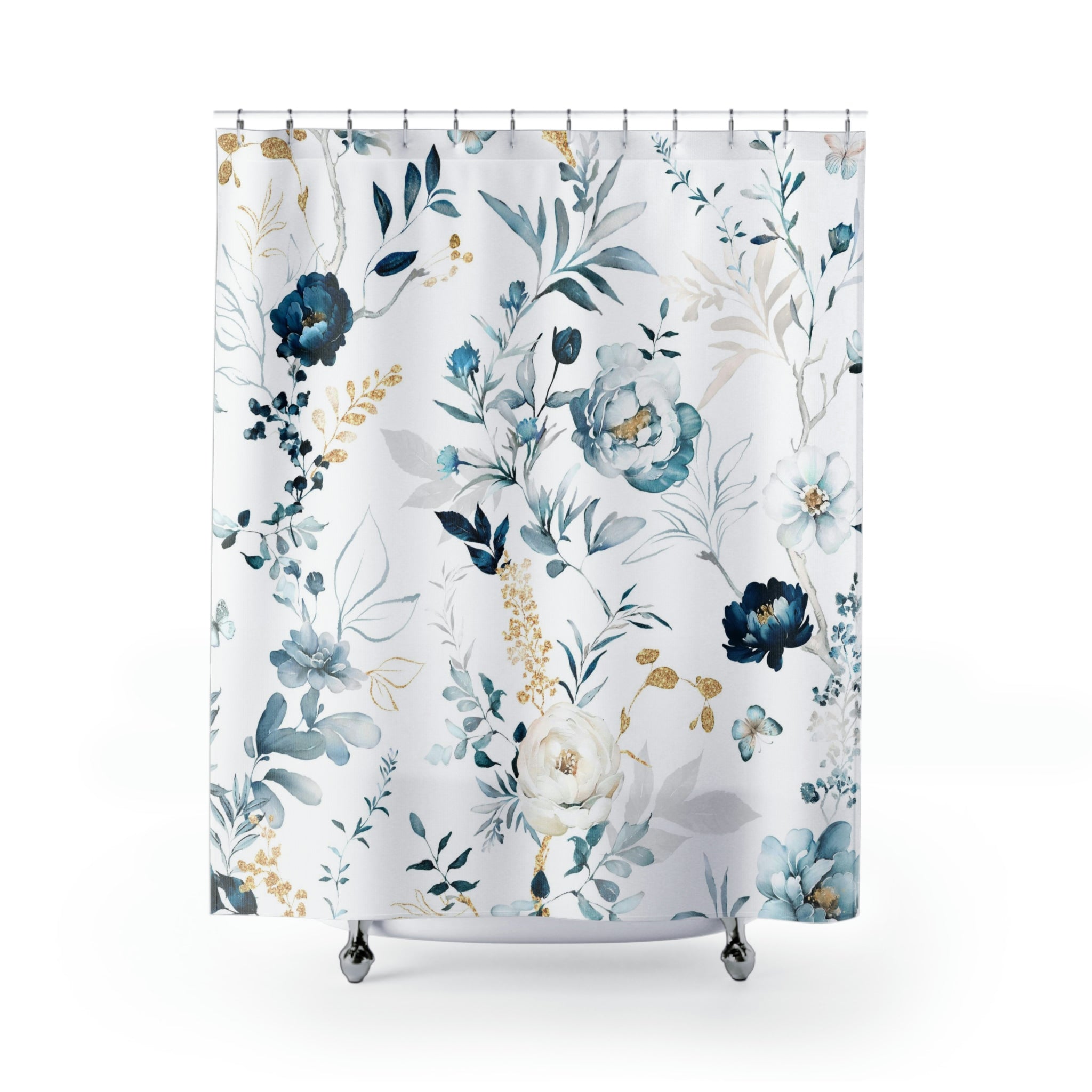 modern boho fabric shower curtain