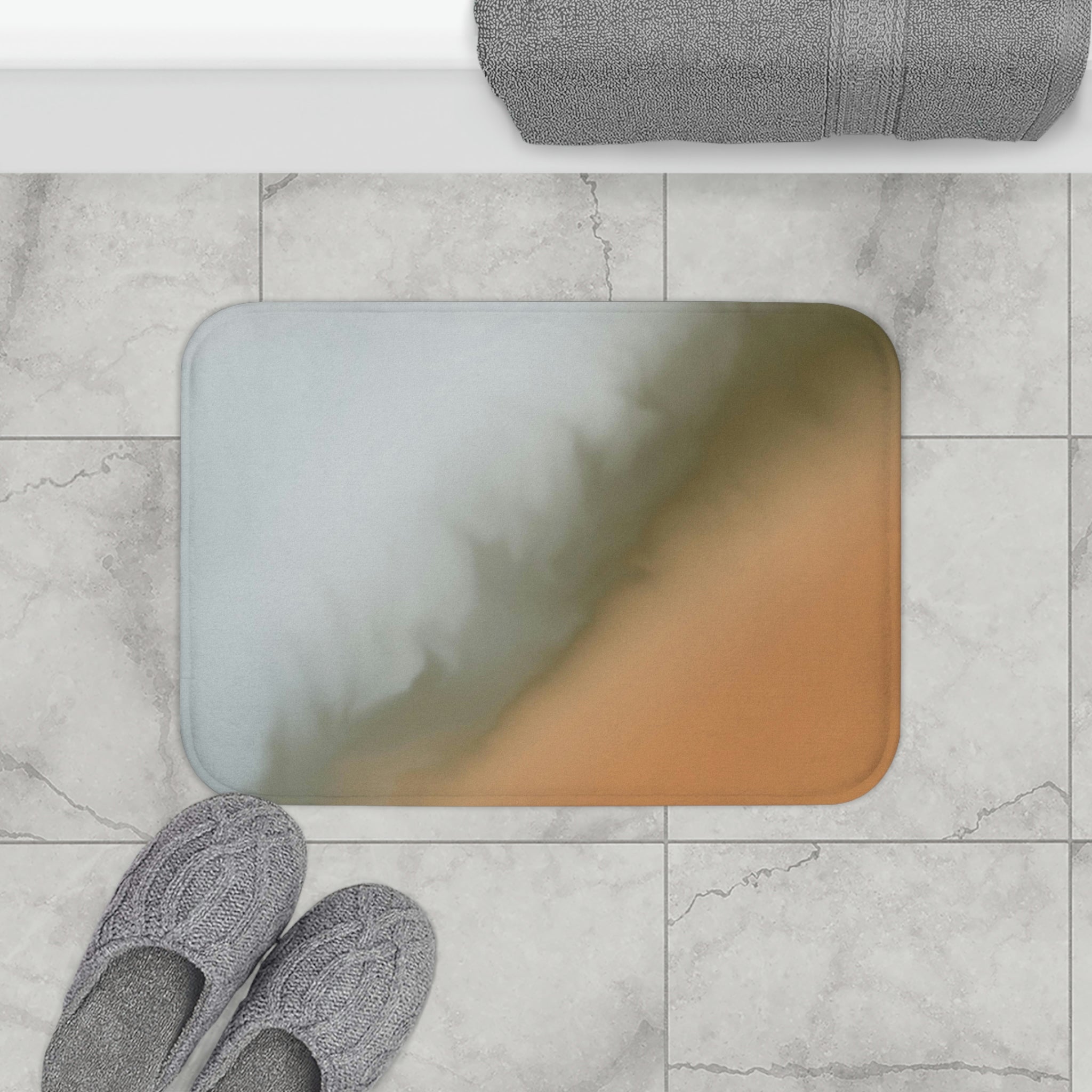 Sandy Beige Ombre Bath Mat