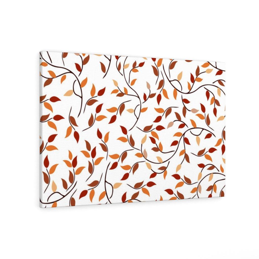 FLORAL WALL CANVAS ART | Red Orange White