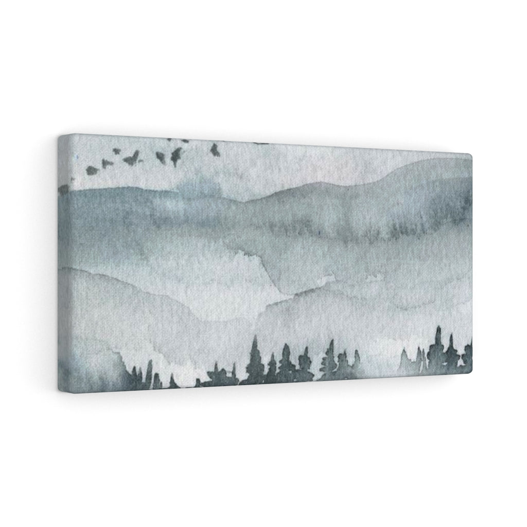 Nature Wall Canvas Art | Gray Woodlands