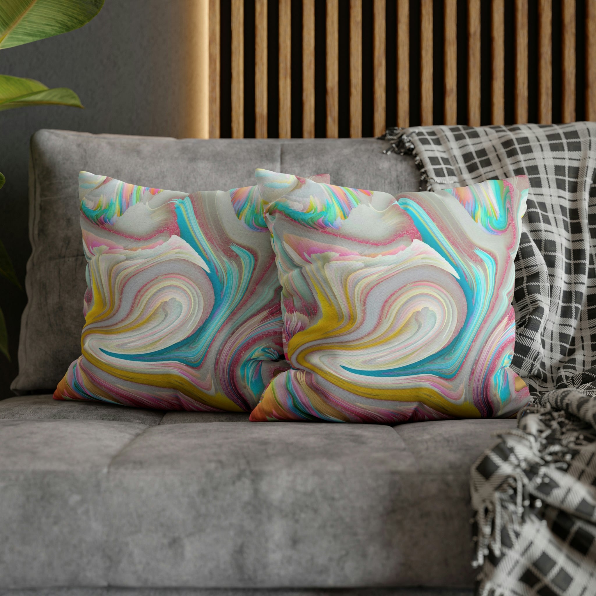 Abstract Pillow Cover | Funky Colorful