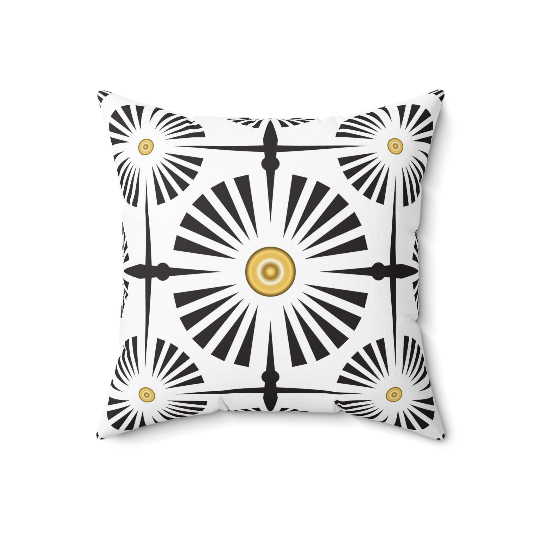 Art Deco Pillow Cover | Black and White