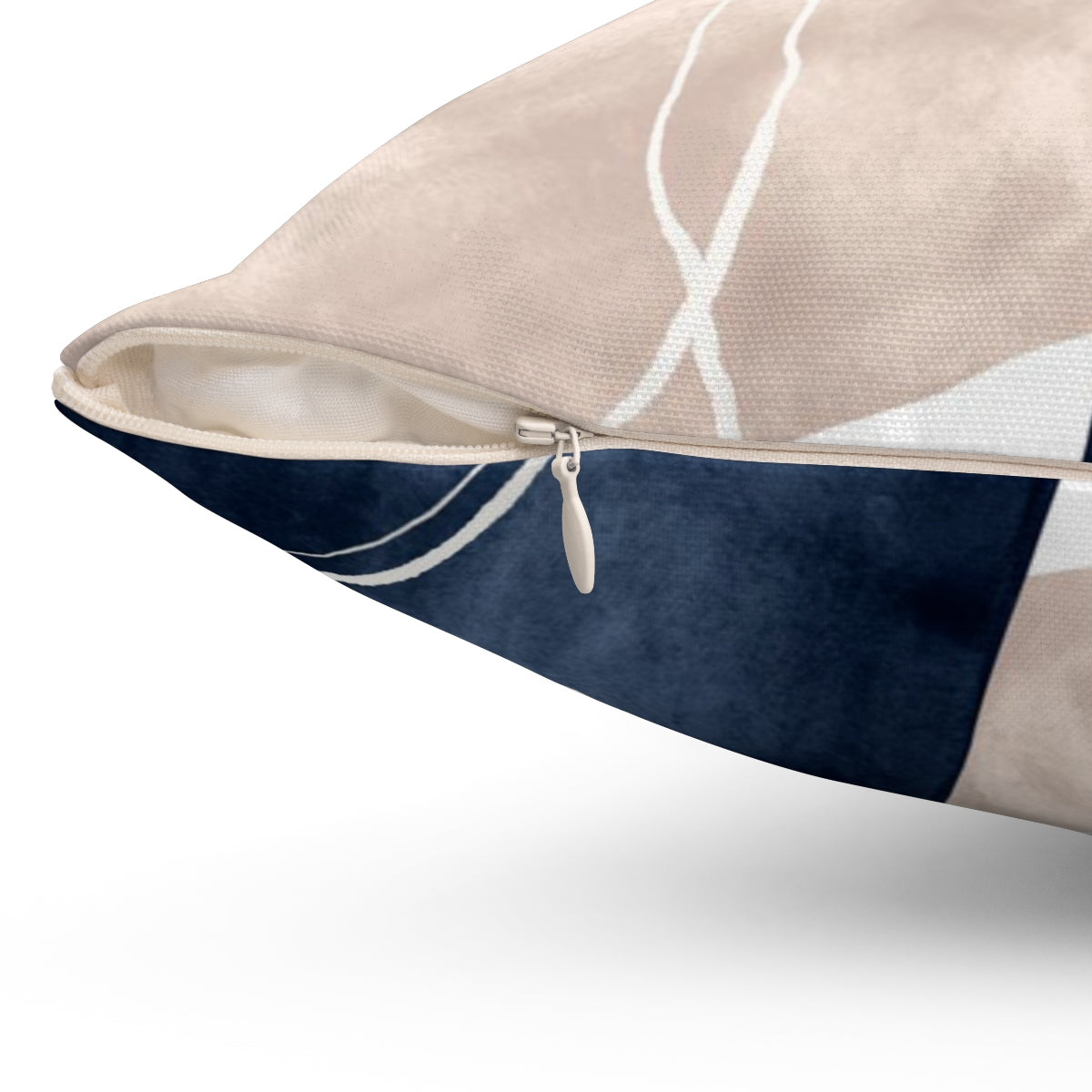 Abstract Pillow Cover | Rust Navy