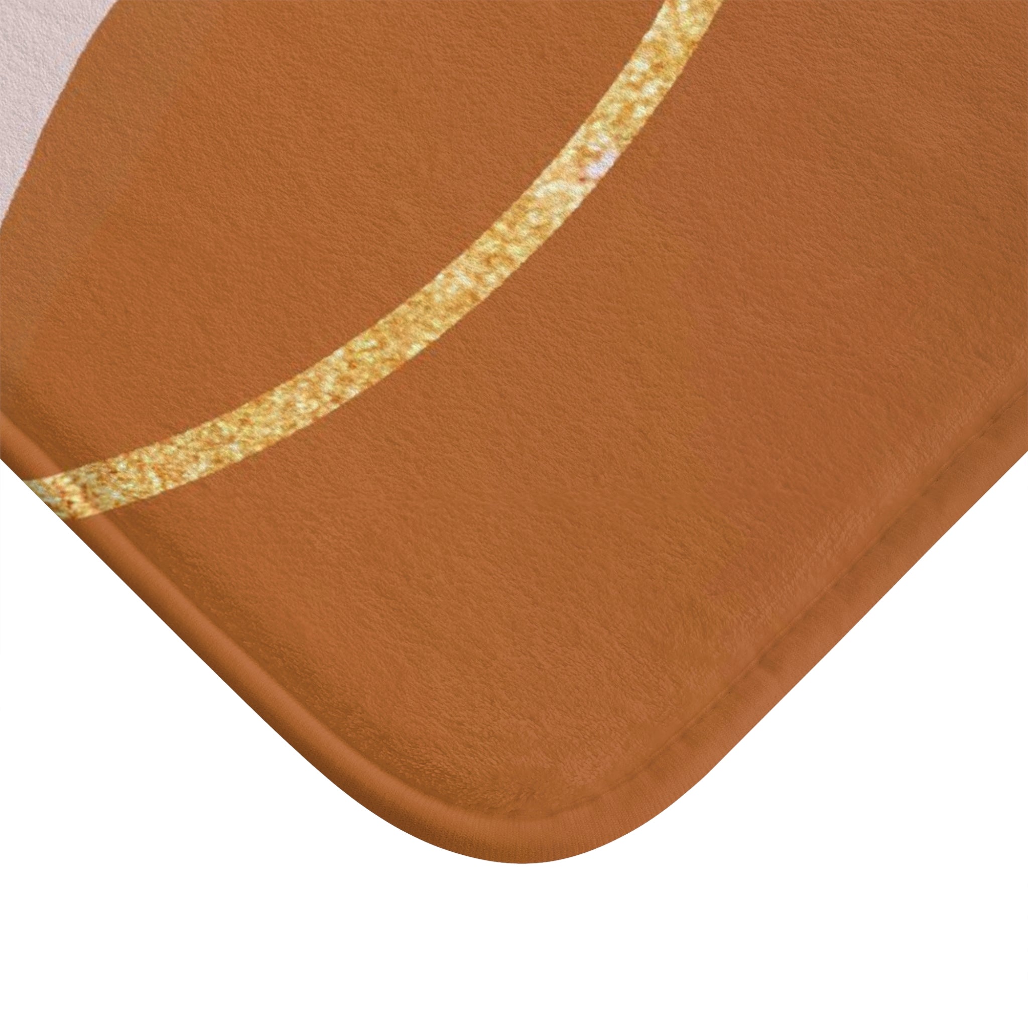 Boho Abstract Bath, Kitchen Mat | Rust Blush Pink