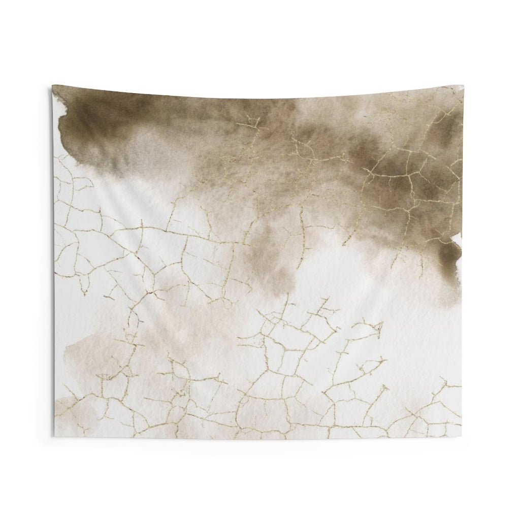 Abstract Tapestry | Beige White Ombre