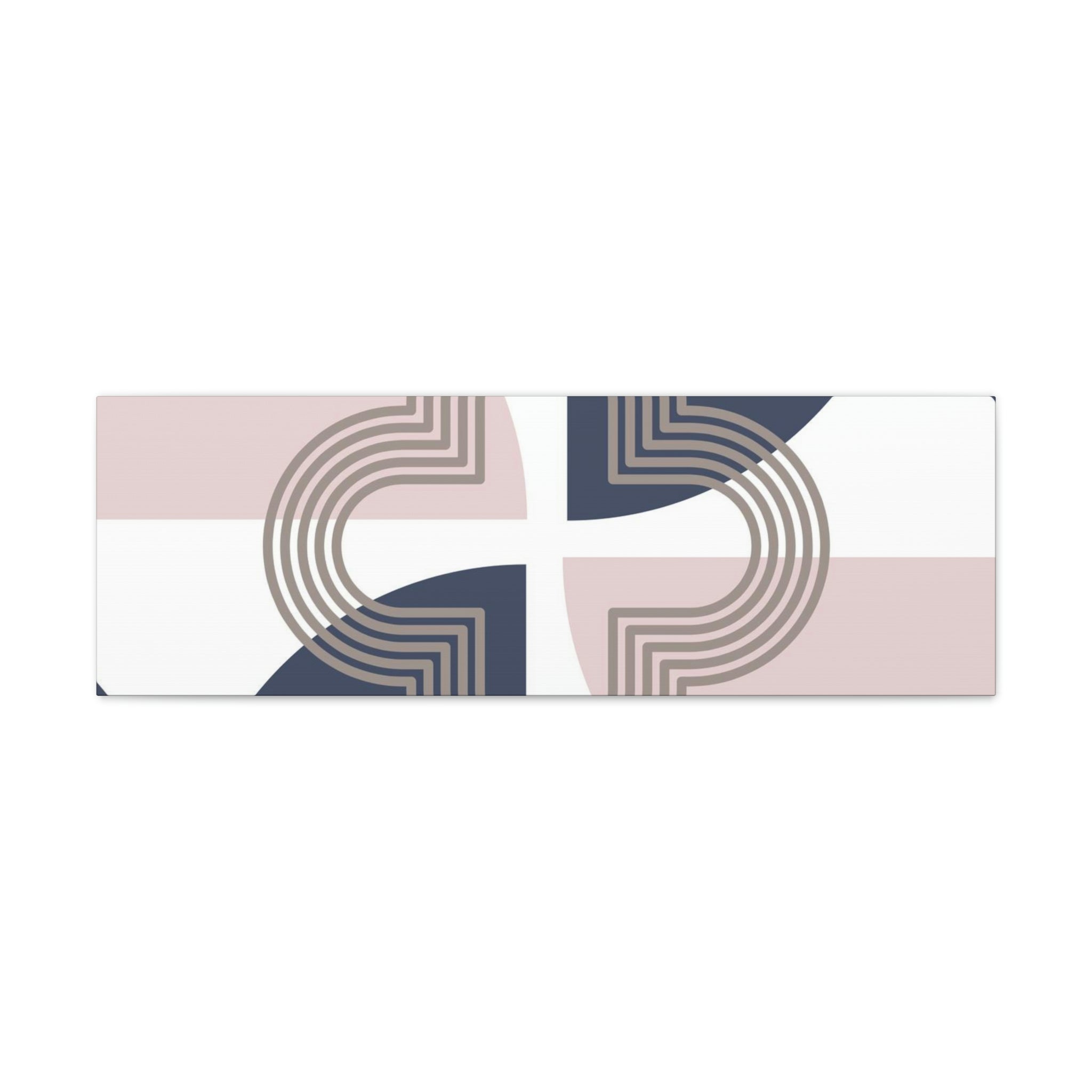 Mid Century Canvas Wall Art | Geometric
