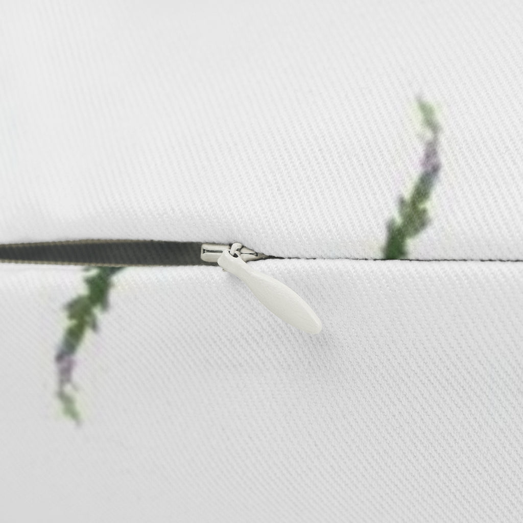 Floral Boho Lumbar Pillow | Red White Green