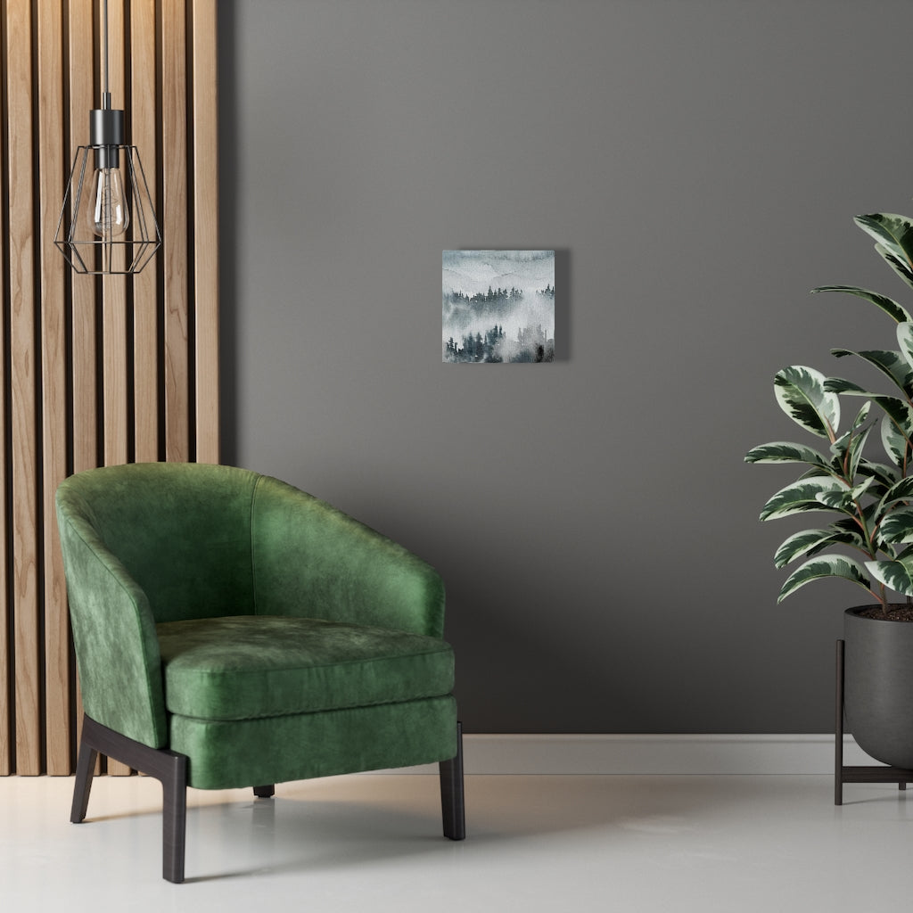 Nature Wall Canvas Art | Gray Woodlands
