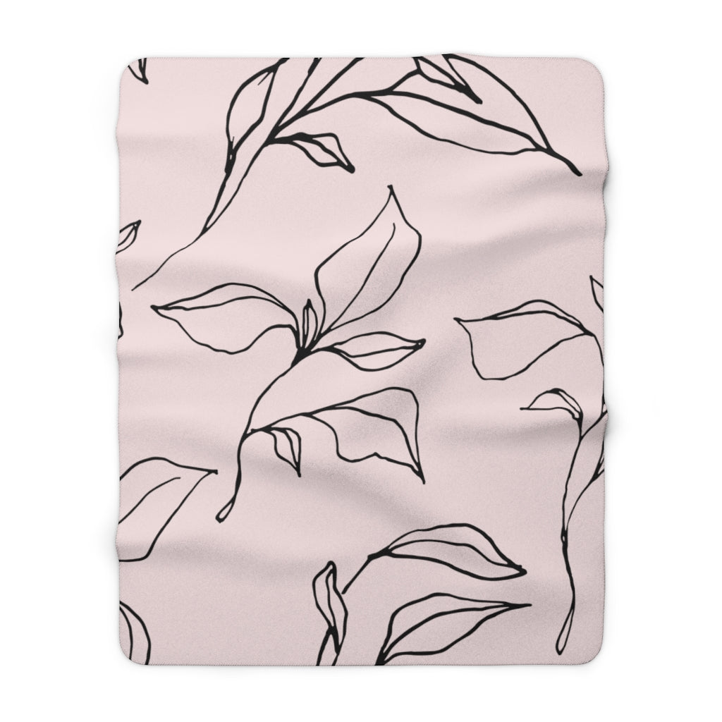 sherpa fleece throw blanket