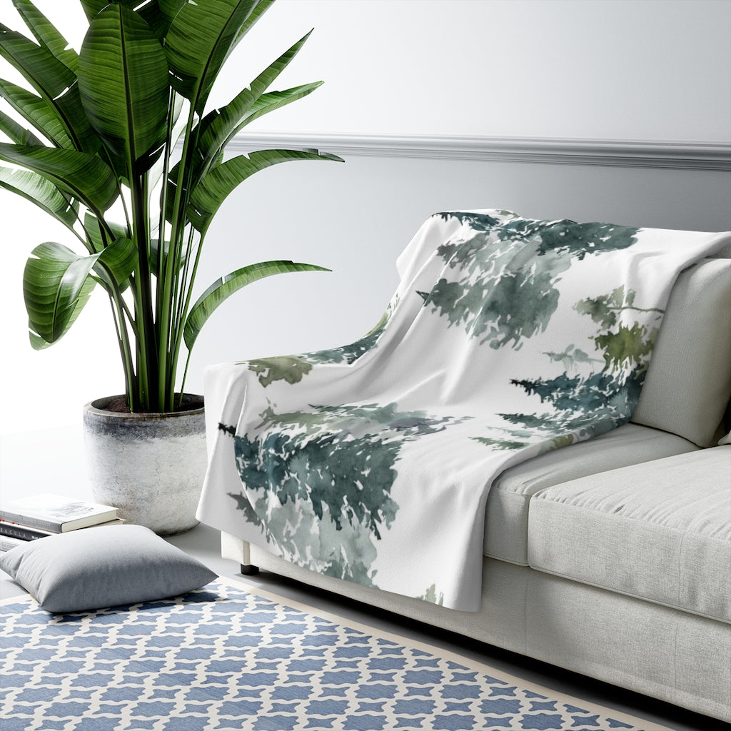 Evergreen Comfy Blanket | Spruce Trees Nature