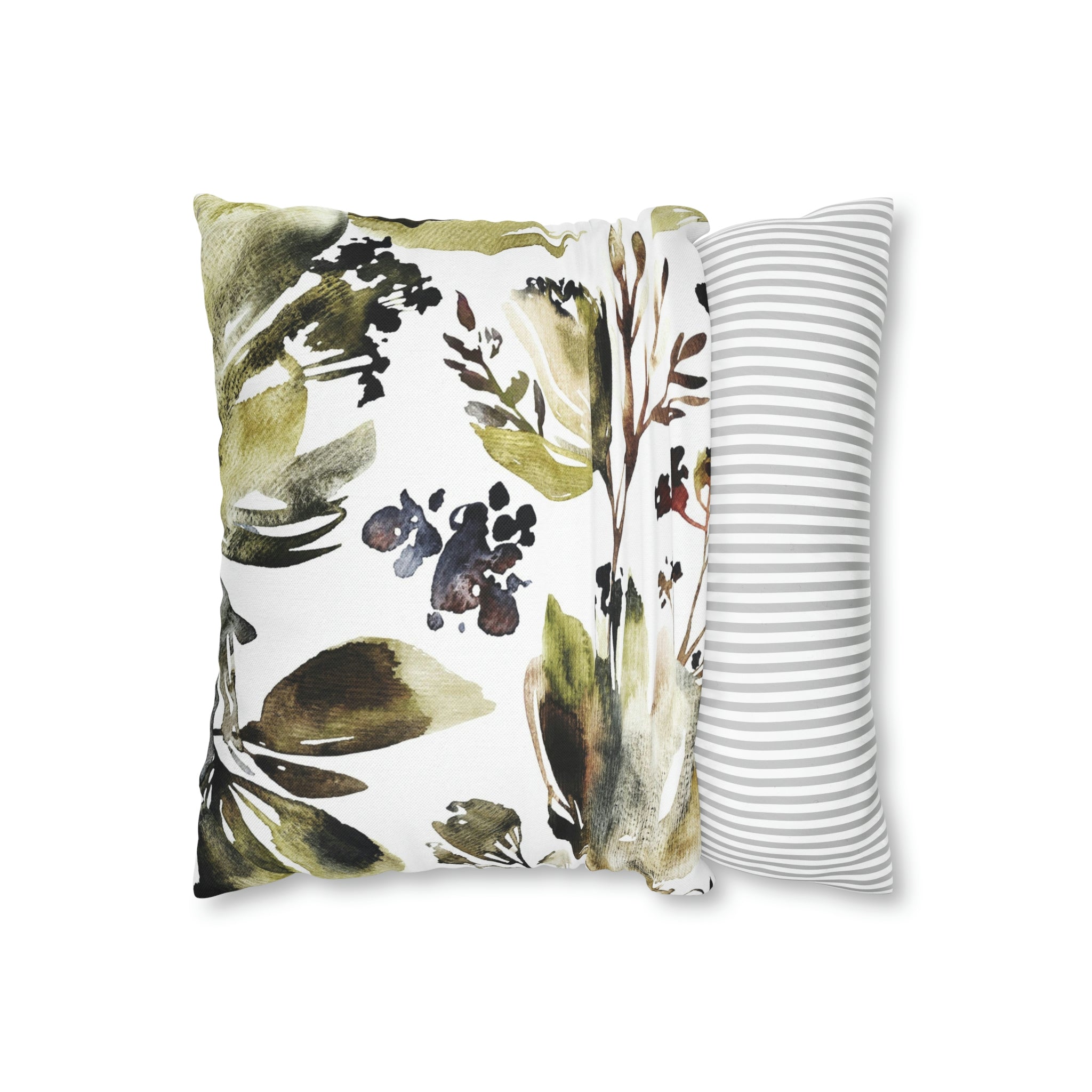 Floral Pillow Cover | Sage Green Abstract Botanical