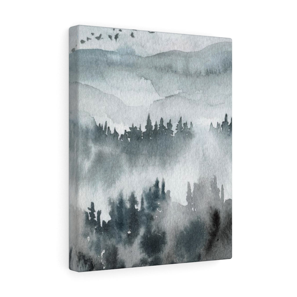 Nature Wall Canvas Art | Gray Woodlands