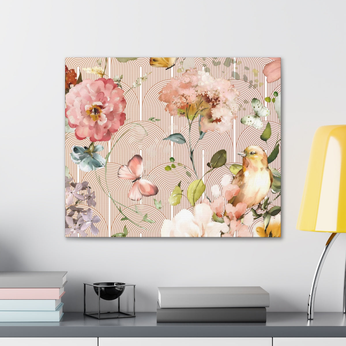Floral Wall Canvas Print | Secret Garden