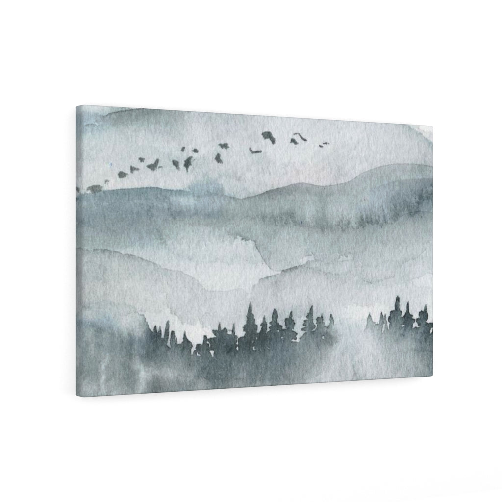 Nature Wall Canvas Art | Gray Woodlands