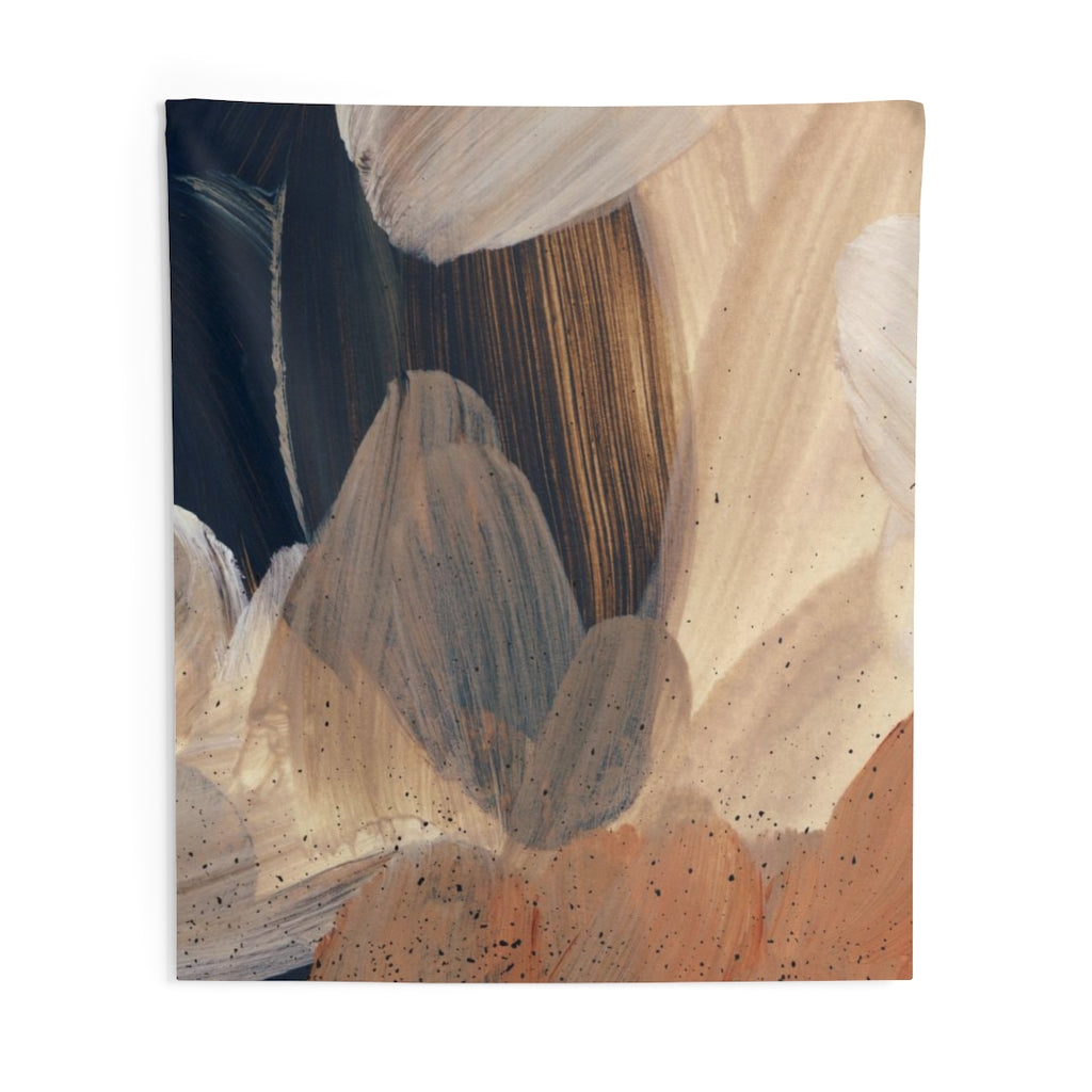 Abstract Tapestry | Beige Cream Yellow Rust