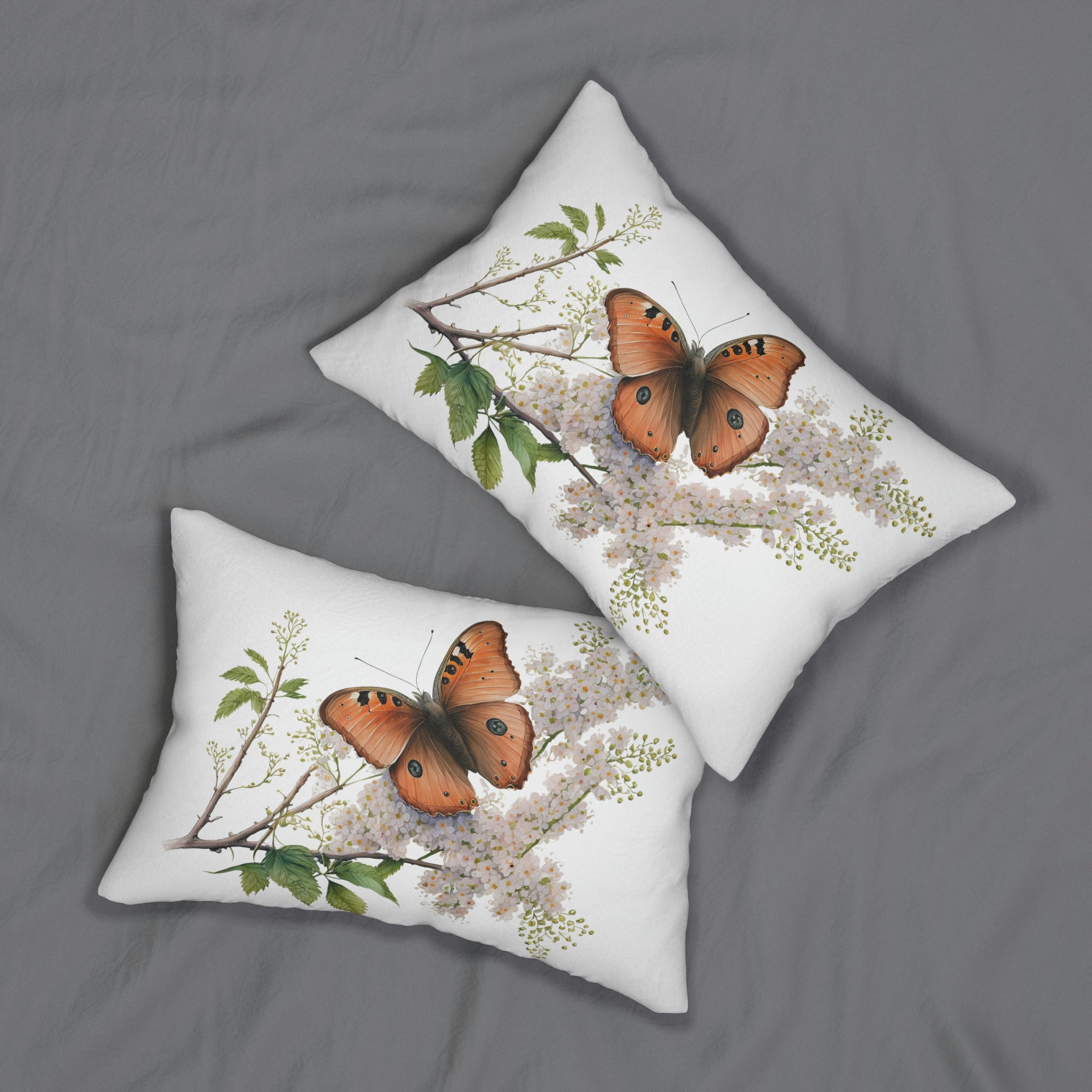 Butterfly Lumbar Pillow | Spring Botanical