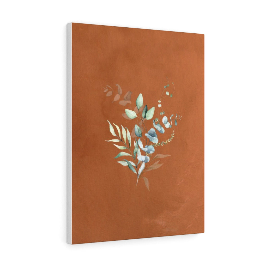 FLORAL WALL CANVAS ART | Terracotta Green Eucalyptus