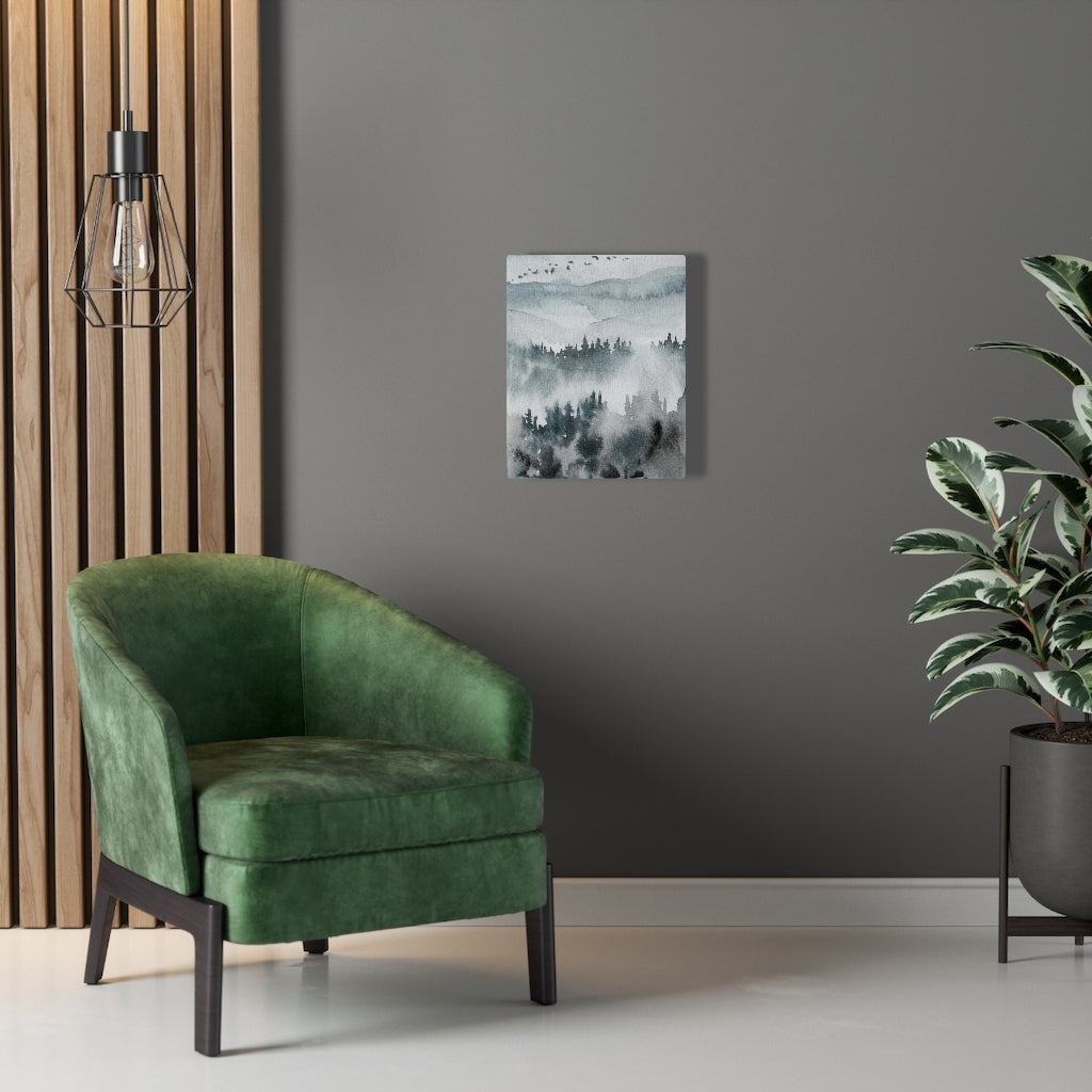 Nature Wall Canvas Art | Gray Woodlands