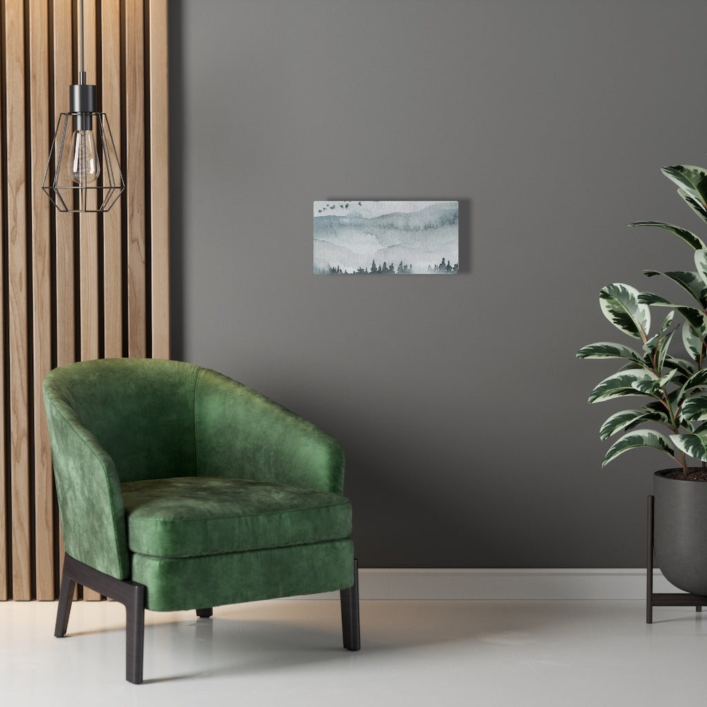 Nature Wall Canvas Art | Gray Woodlands