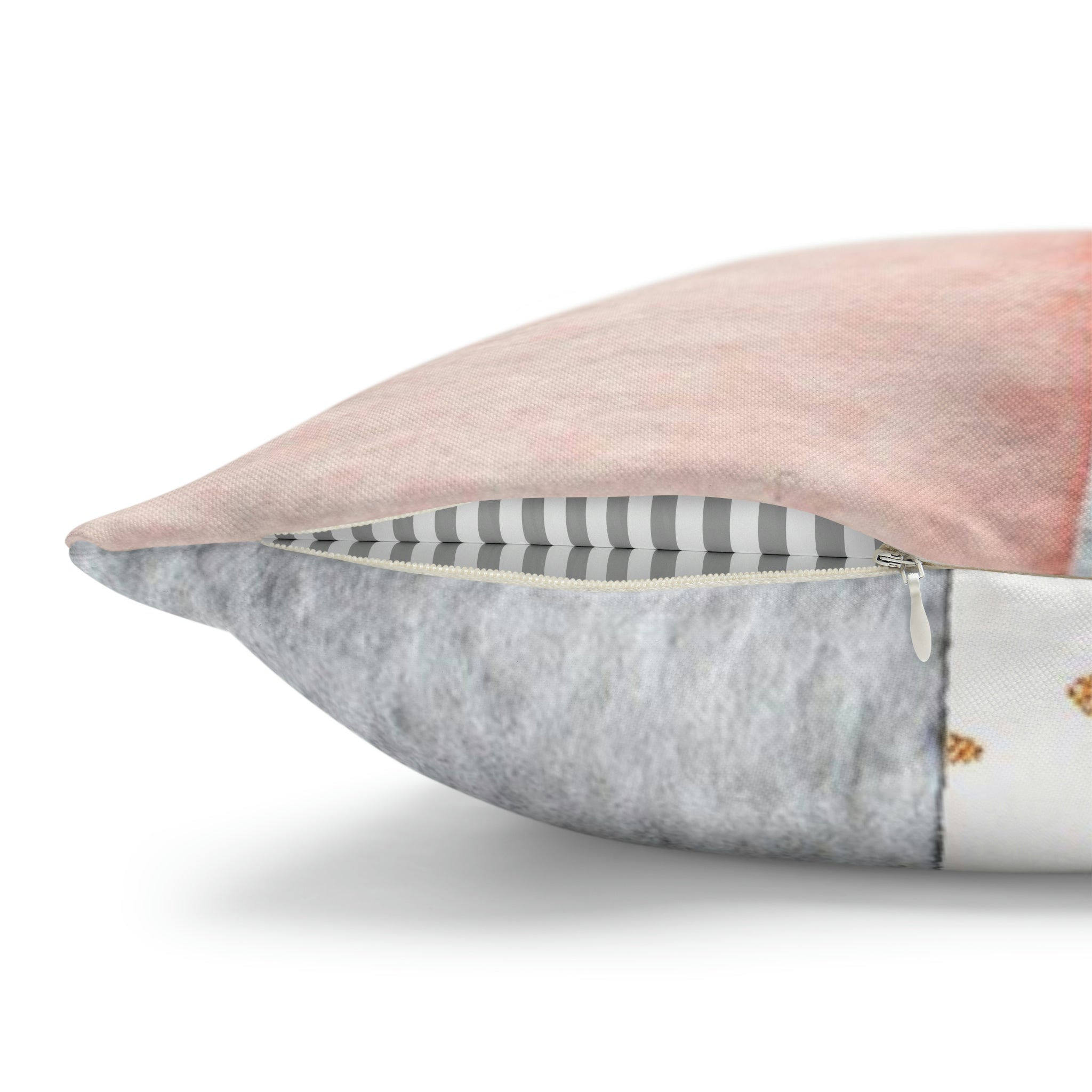 Abstract Pillow Cover | Blush Pink Gray white