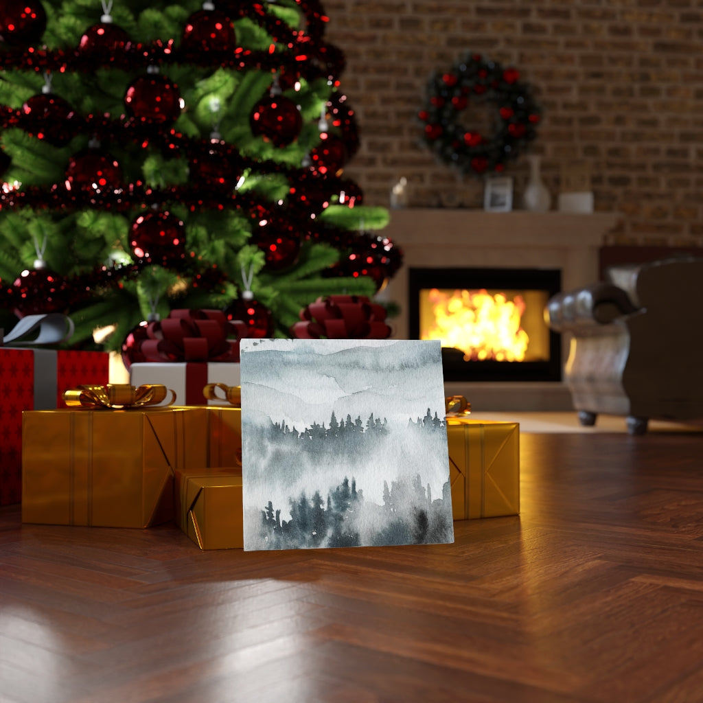 Nature Wall Canvas Art | Gray Woodlands
