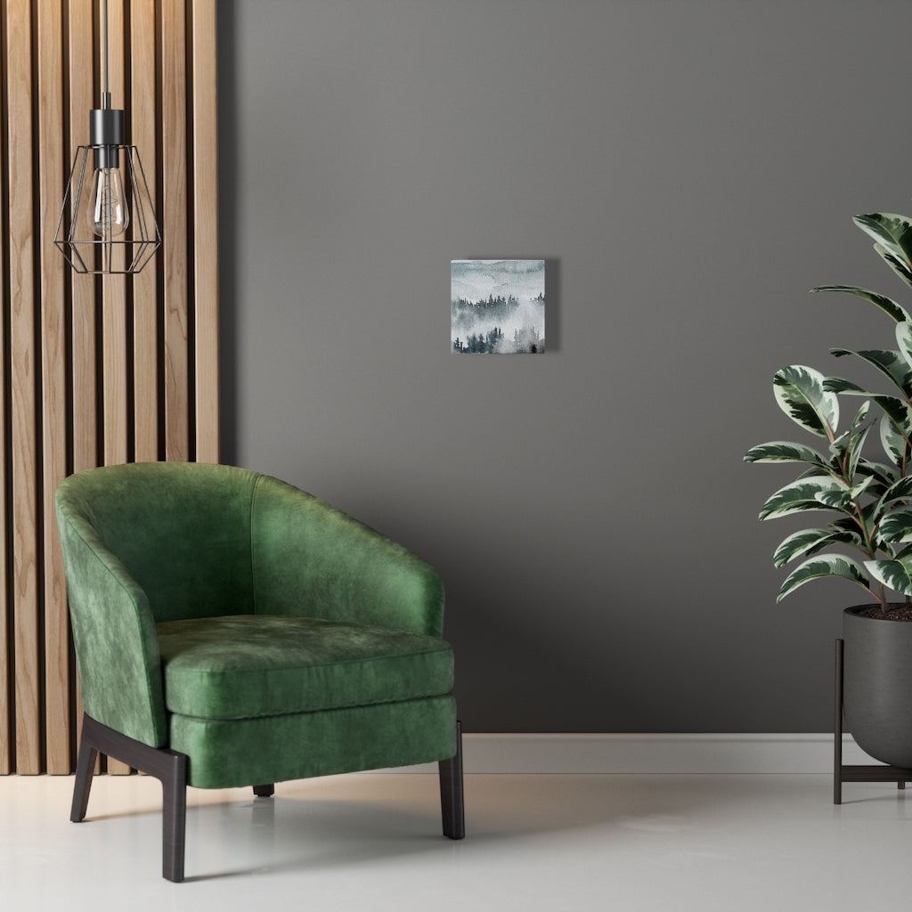 Nature Wall Canvas Art | Gray Woodlands