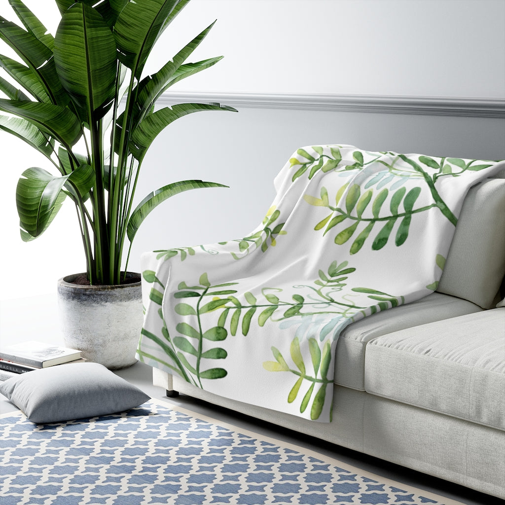 modern abstract cozy blanket