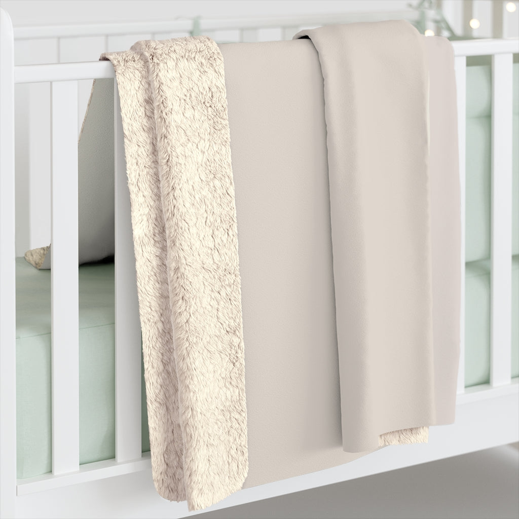 Abstract Boho Comfy Blanket | Beige Gray Sand Pink Hills