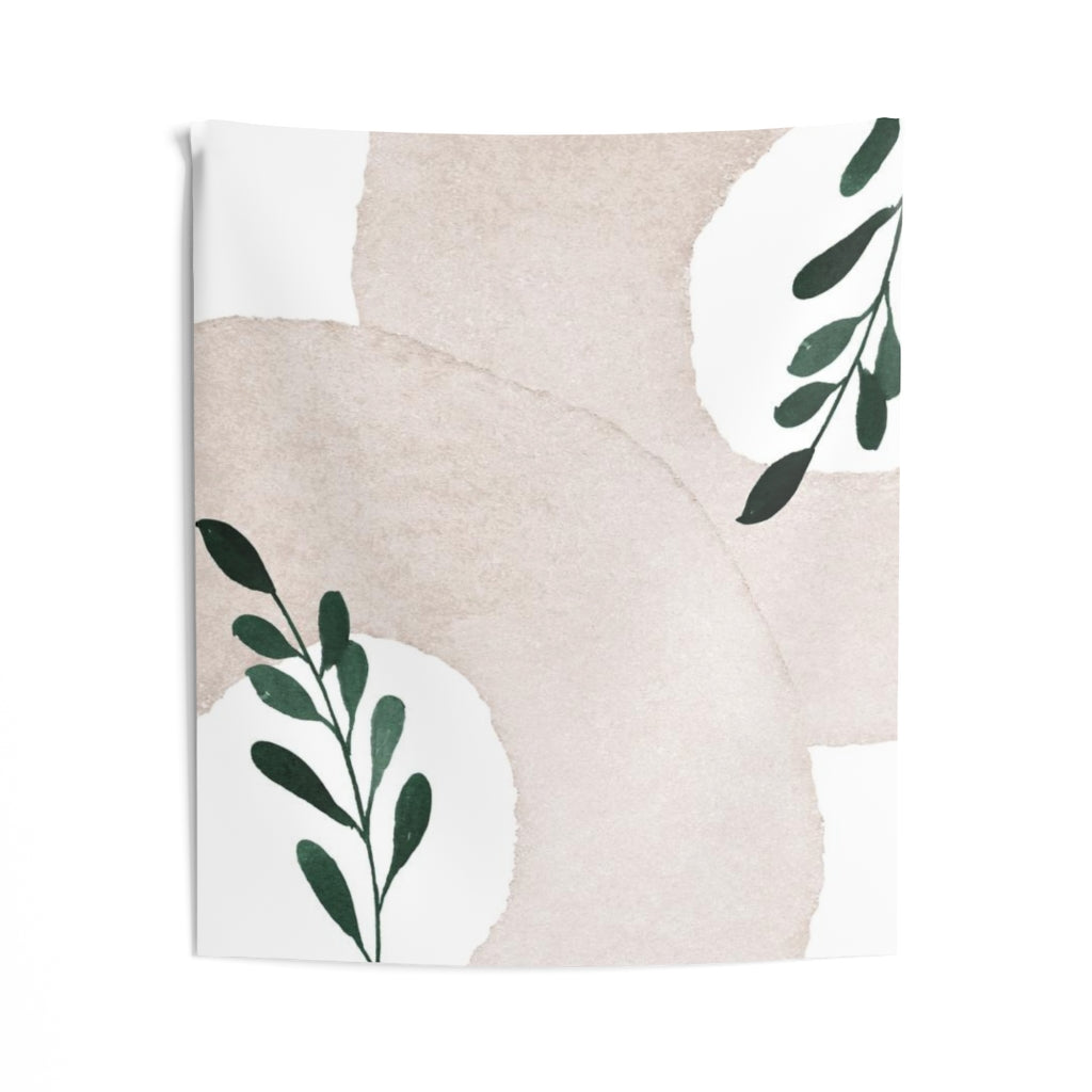 Floral Tapestry | White Beige Green