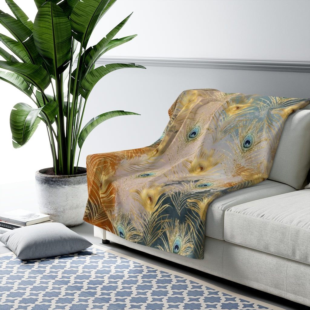 sherpa fleece throw blanket