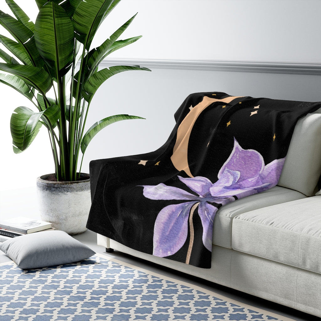 modern abstract cozy blanket