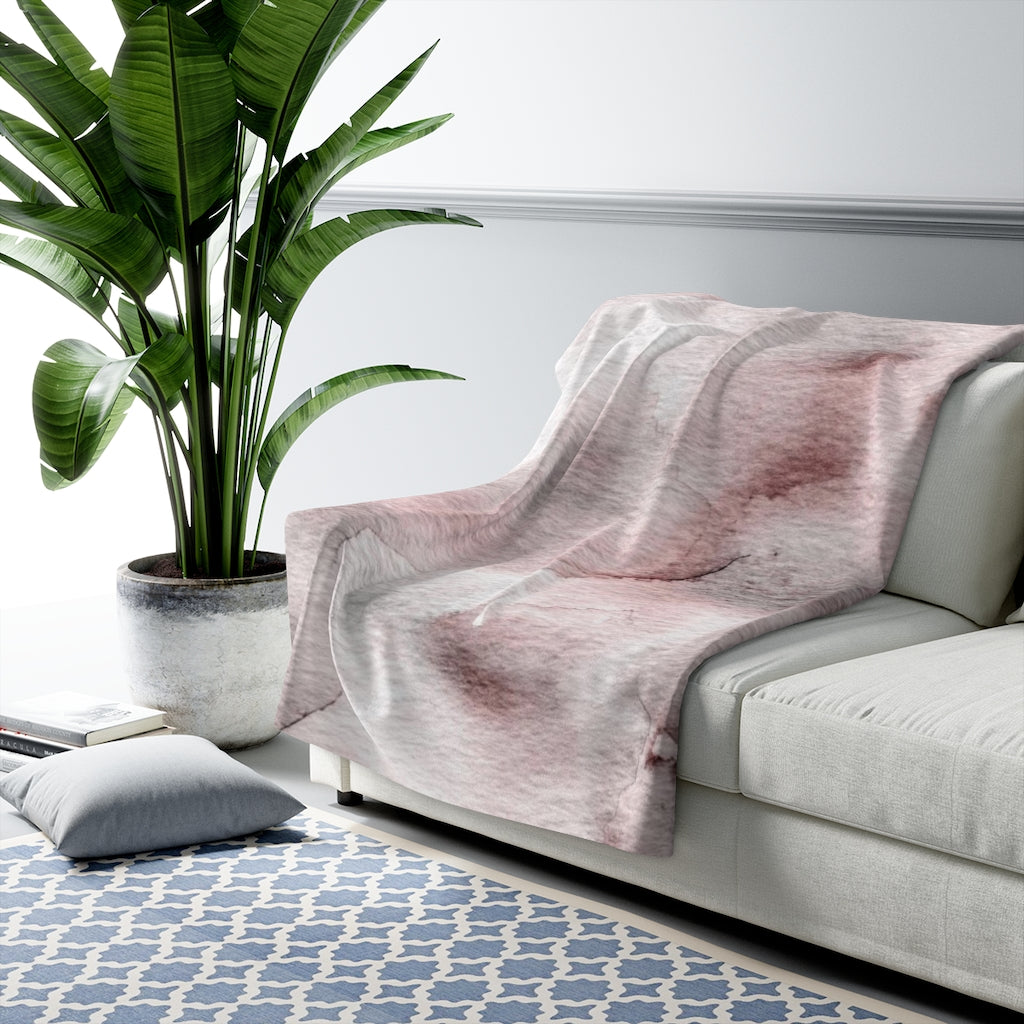 Abstract Comfy Blanket | Pink Purple Ombre