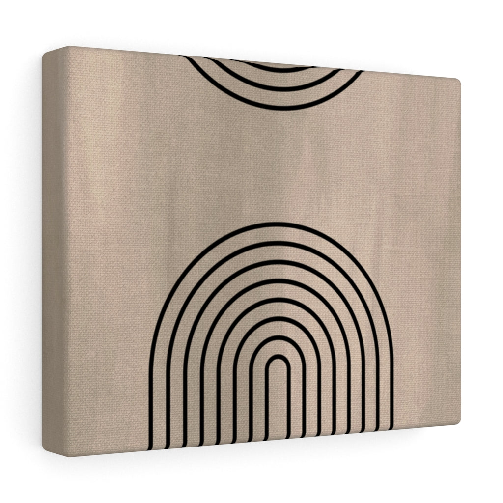 ABSTRACT WALL CANVAS ART | Beige Black