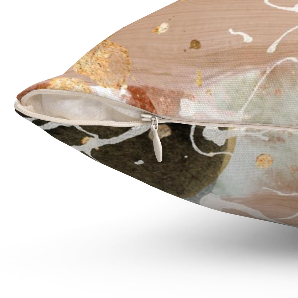 Abstract Pillow Cover | Blue Beige