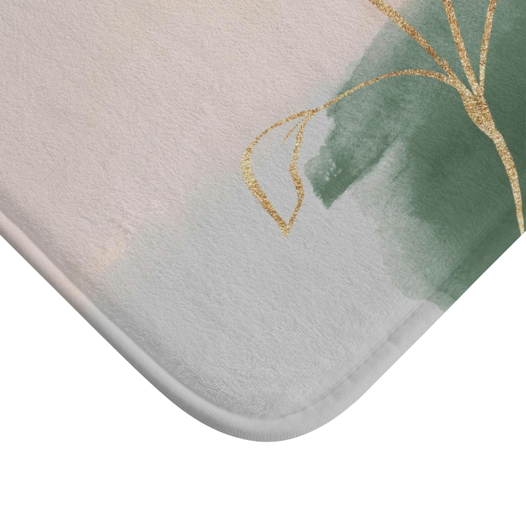 Boho Bath, Kitchen Mat | Blush Beige Green