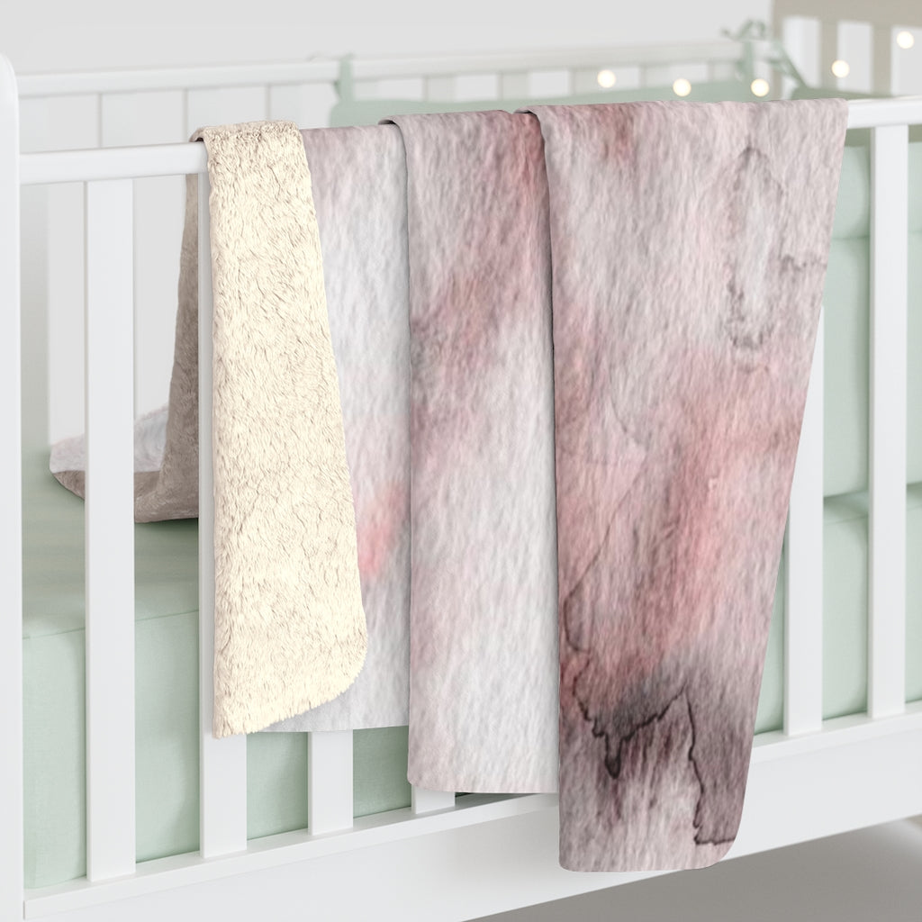 Abstract Comfy Blanket | Pink Purple Ombre