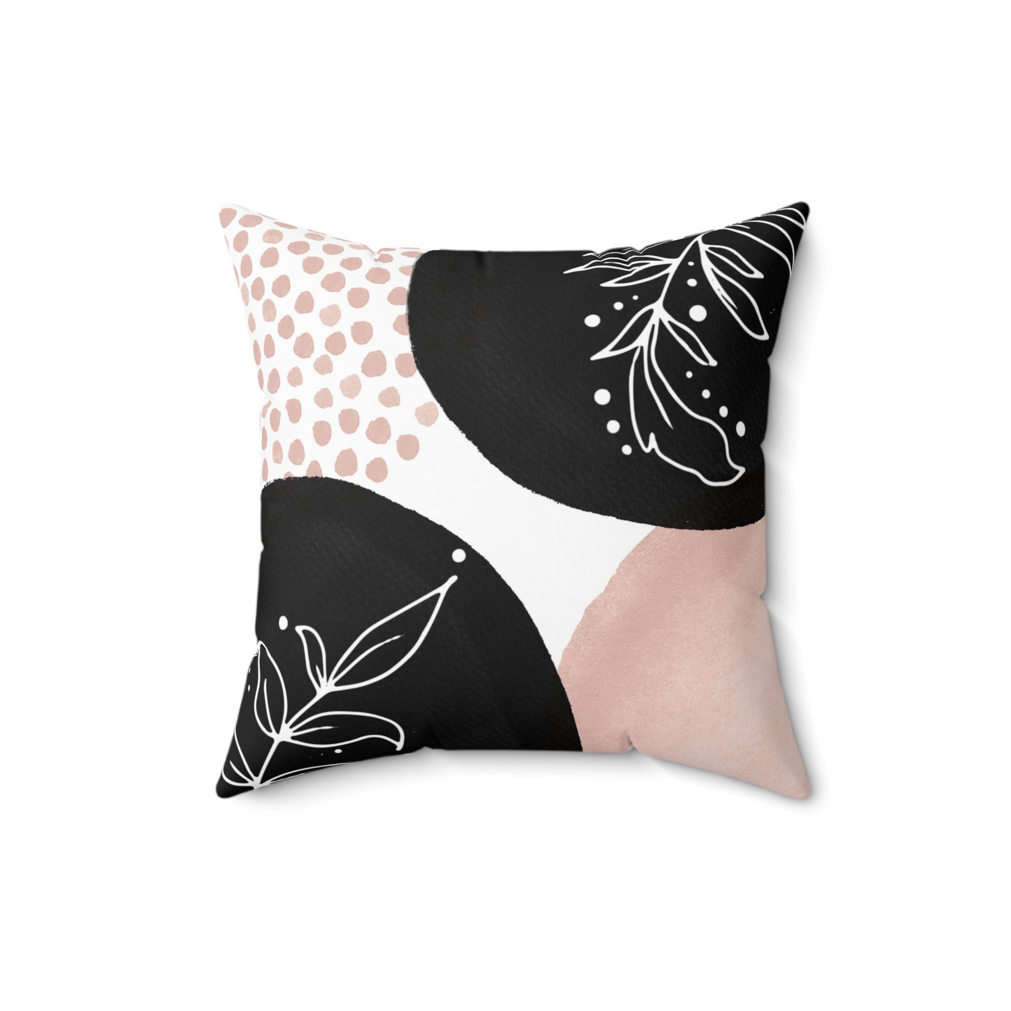 Abstract Pillow Cover | Blush Pink, Black White
