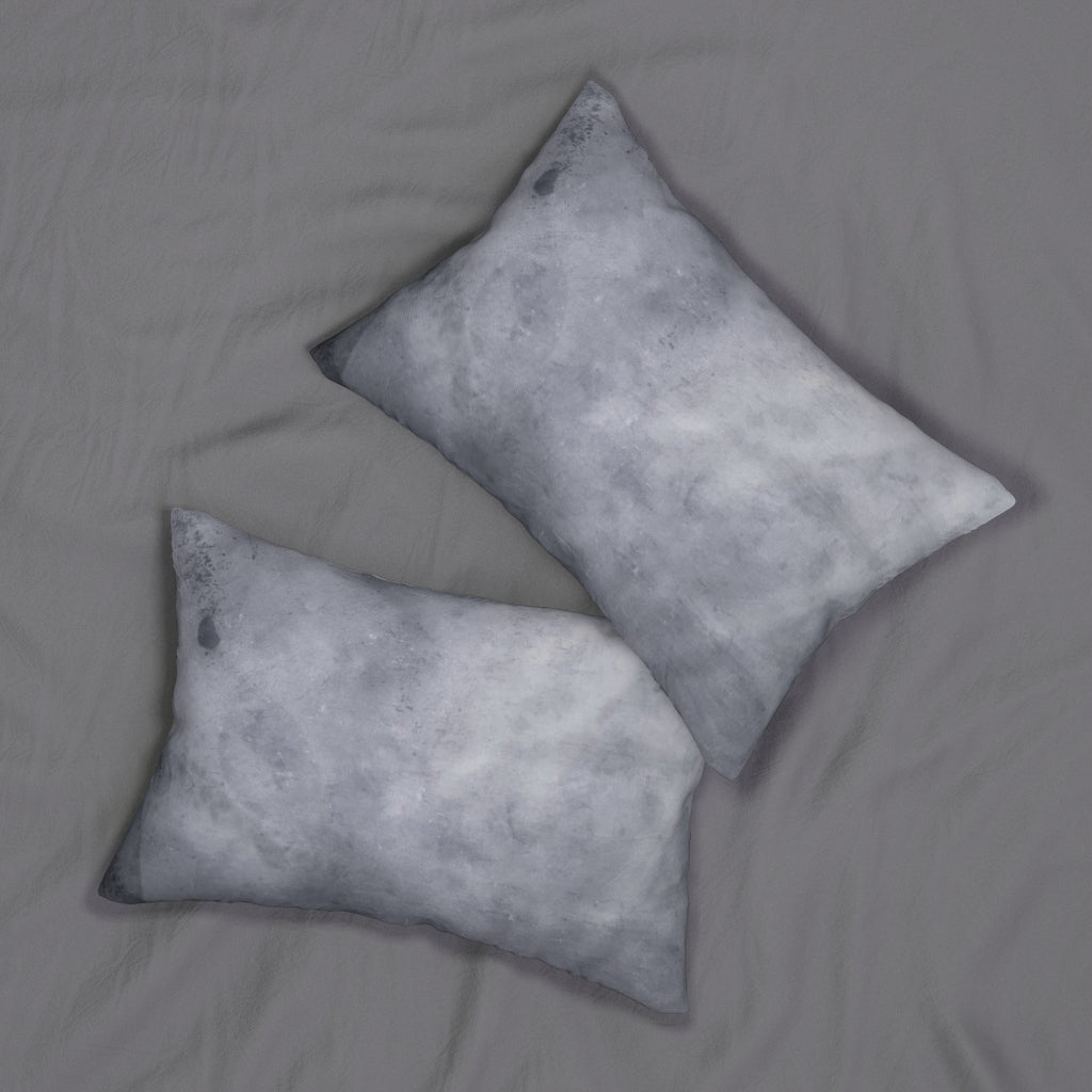 Abstract Boho Lumbar Pillow | Grey Black Ombre