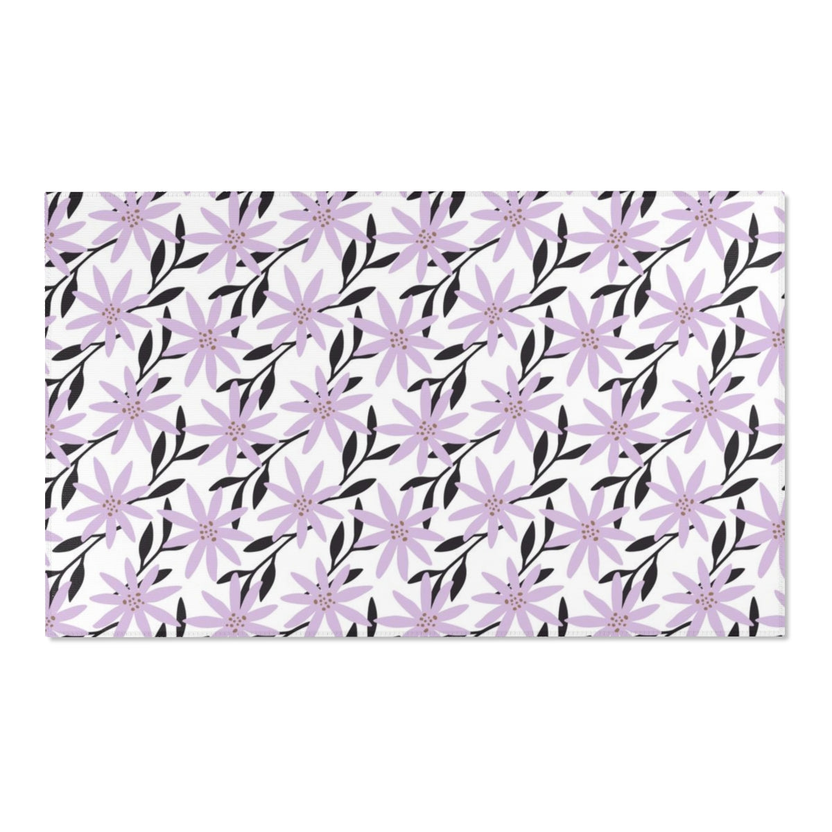 Floral Area Rug | Cute Retro 70s