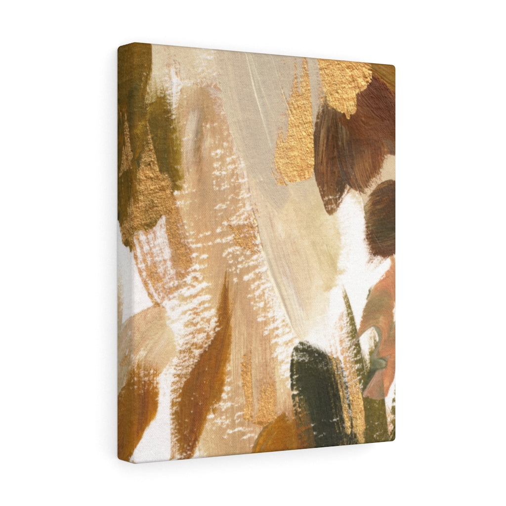 ABSTRACT WALL CANVAS ART | Brown White Beige Green
