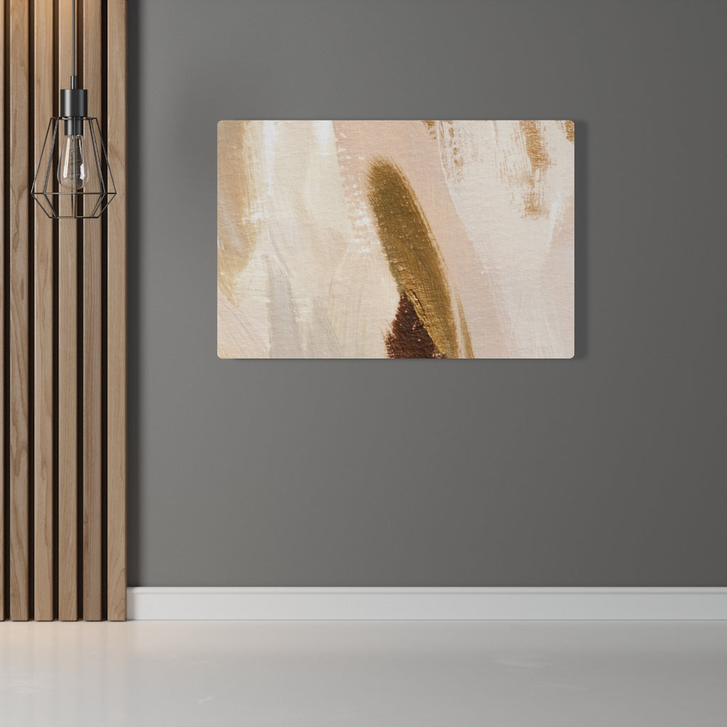 Abstract Canvas Art | Brown White Cream Beige