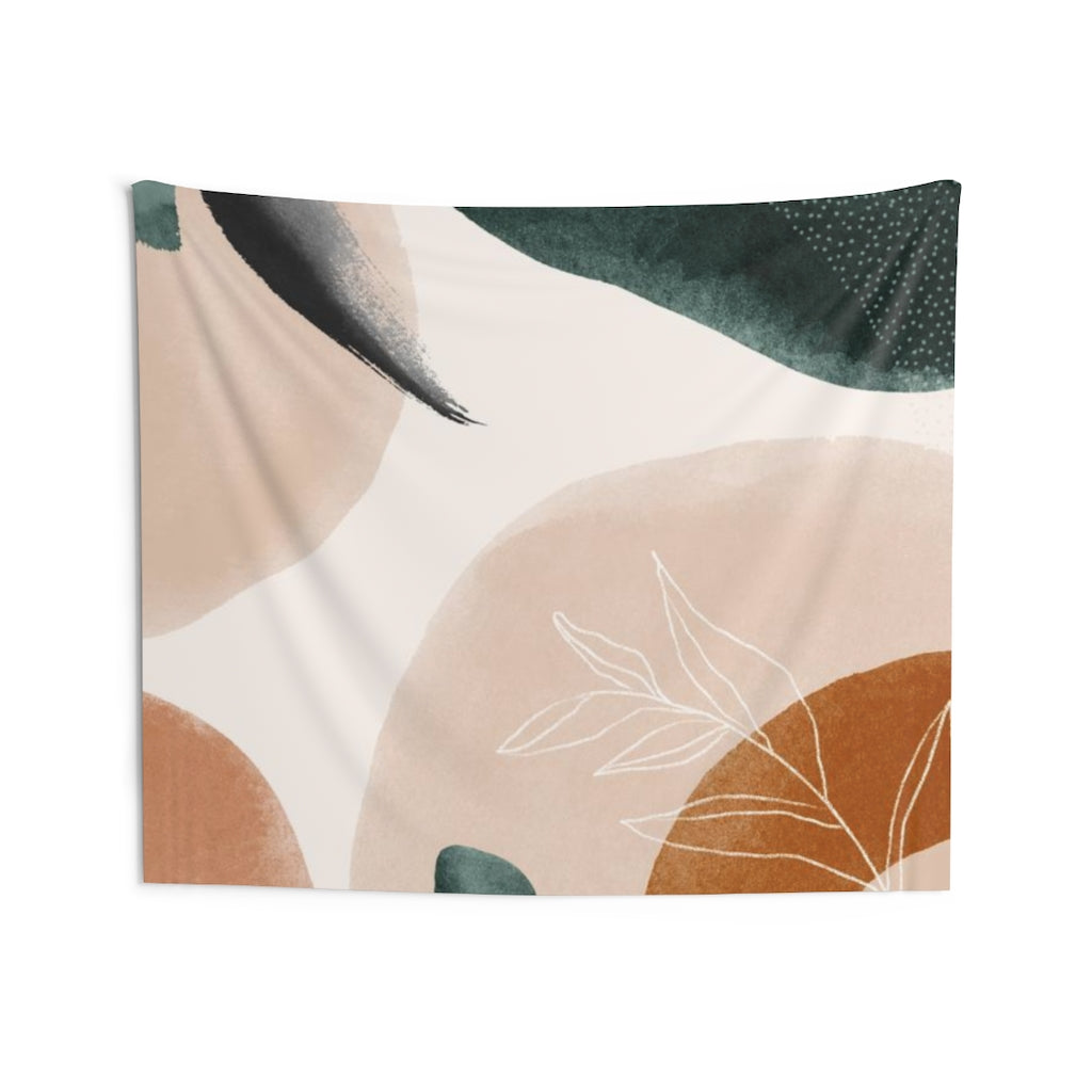 Floral Tapestry | Beige Green Rust