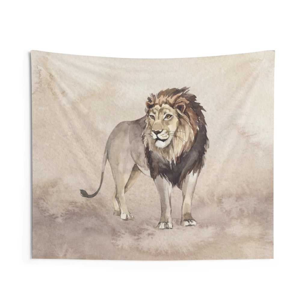 Southwestern Tapestry | Beige Lion Safari