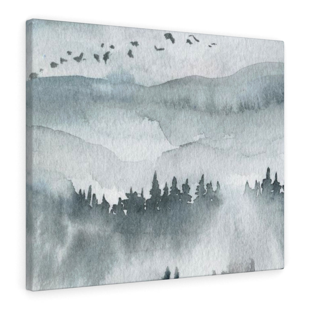 Nature Wall Canvas Art | Gray Woodlands