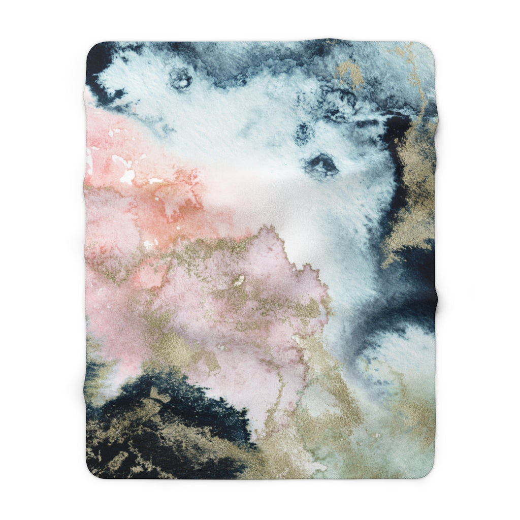 sherpa fleece throw blanket